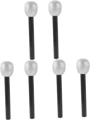 Fake Microphone Stand 2pcs*3 3sets Toy Microphone Kids Party blast Sanskrit apprehend spurge Photo Props Retro 