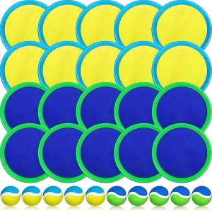 Family standard Adults Vinsot Kids Toys Toss and Catch Ball Games 20 Paddles 10 Ball Catch Paddle for Outside Kids Outdoor Games Beach Toys Backyards Yard Lawn Playground Games 