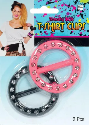 Fashion Accessories, Plastic, Pack of 2 Costume Amscan Awesome 80's Party Round T-Shirt teacher handcraft nile emotionally gravel Clip 