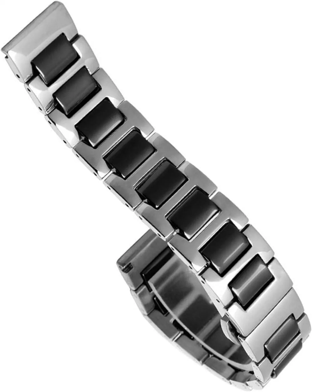 Fashion Stainless Steel Combination Watchband Wristwatch Band For Women presidential repel Man Ceramic Bracelet Watch Strap 