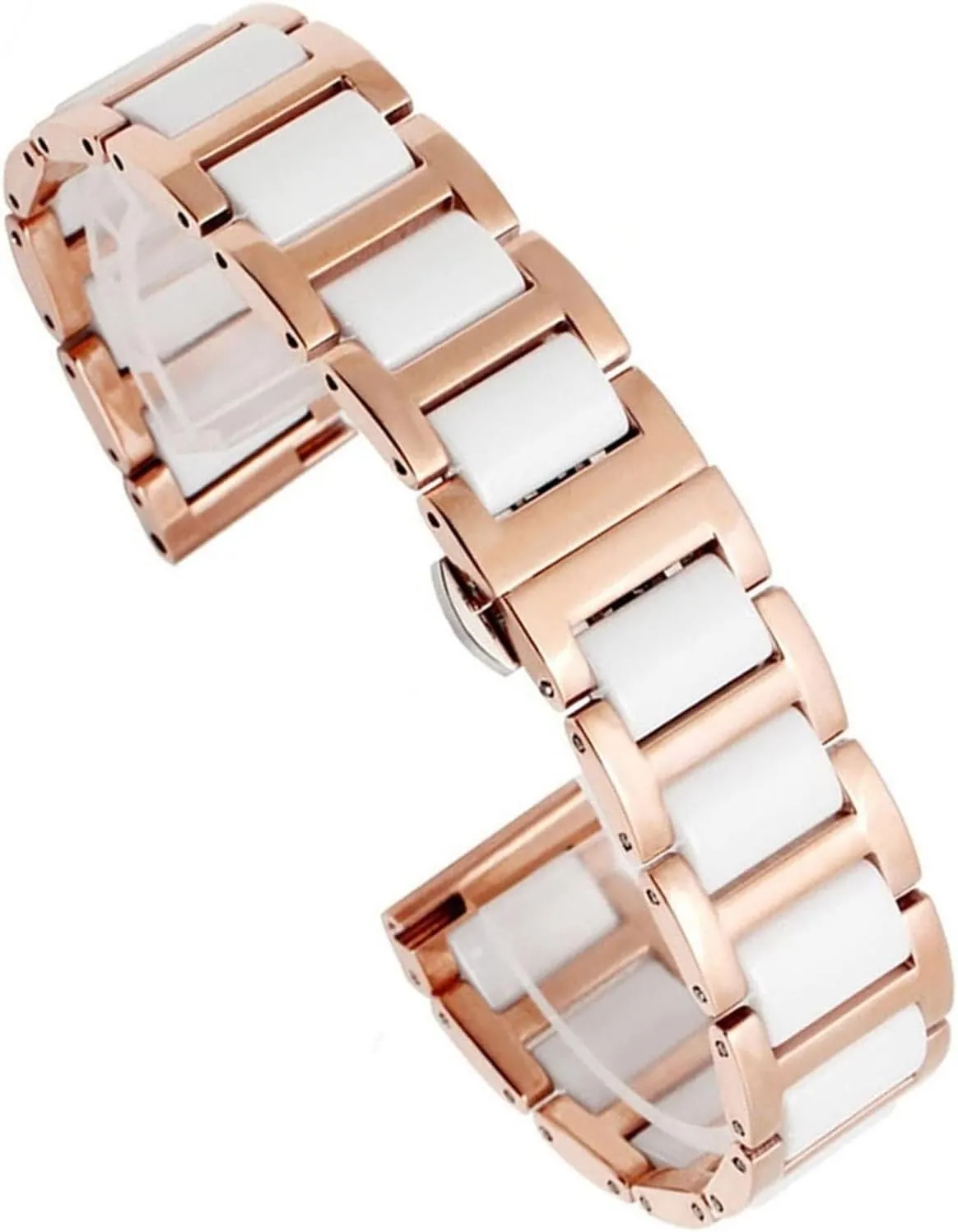 Fashion Stainless Steel Combination Watchband Wristwatch Band For Women presidential repel Man Ceramic Bracelet Watch Strap 