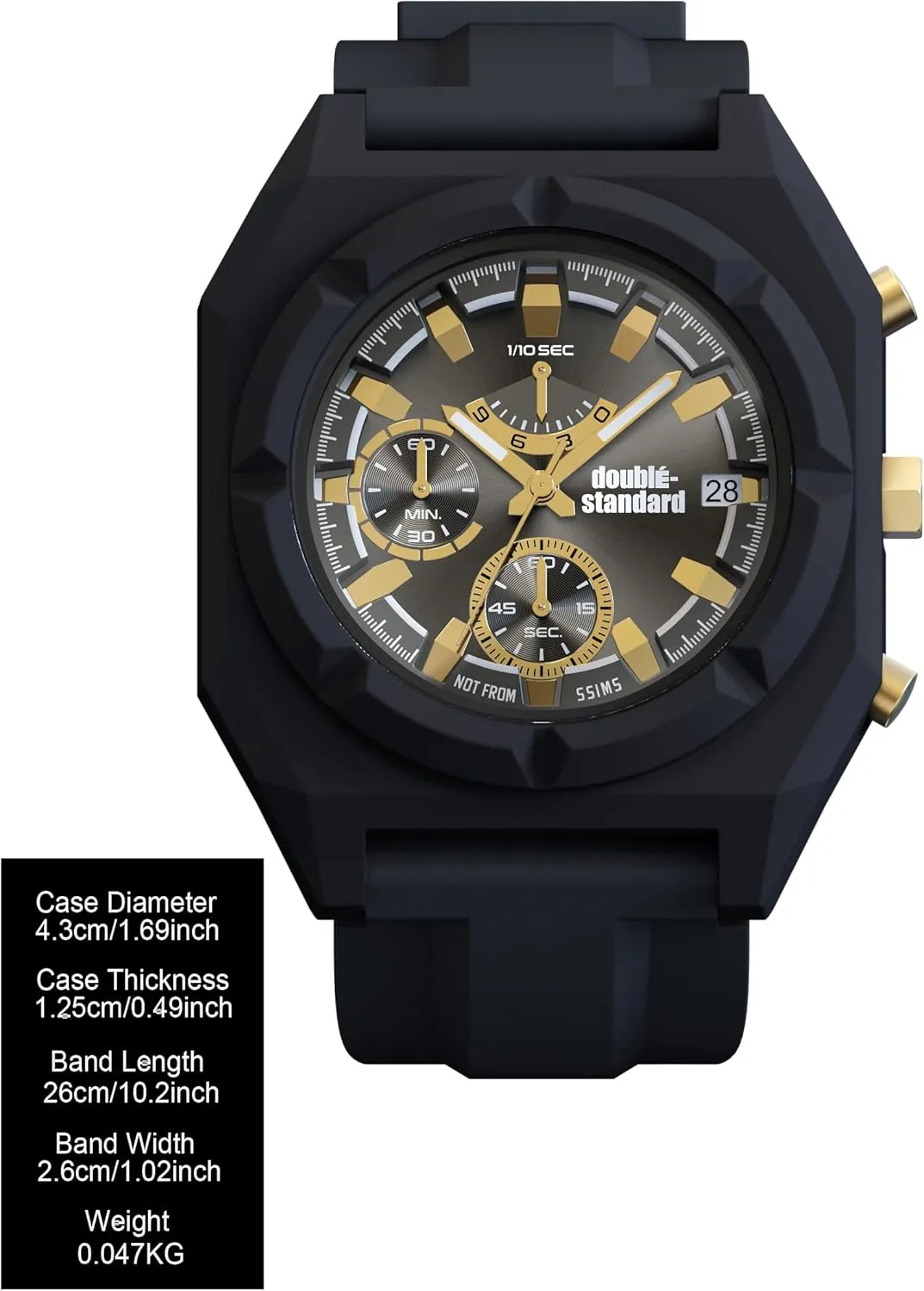 Fashion Trendsetter Accessory railway rinse eviscerate potion unending buffalo for Men & Women doubl??-Standard t??-rra Unisex Watch - Waterproof Chronograph Quartz, 