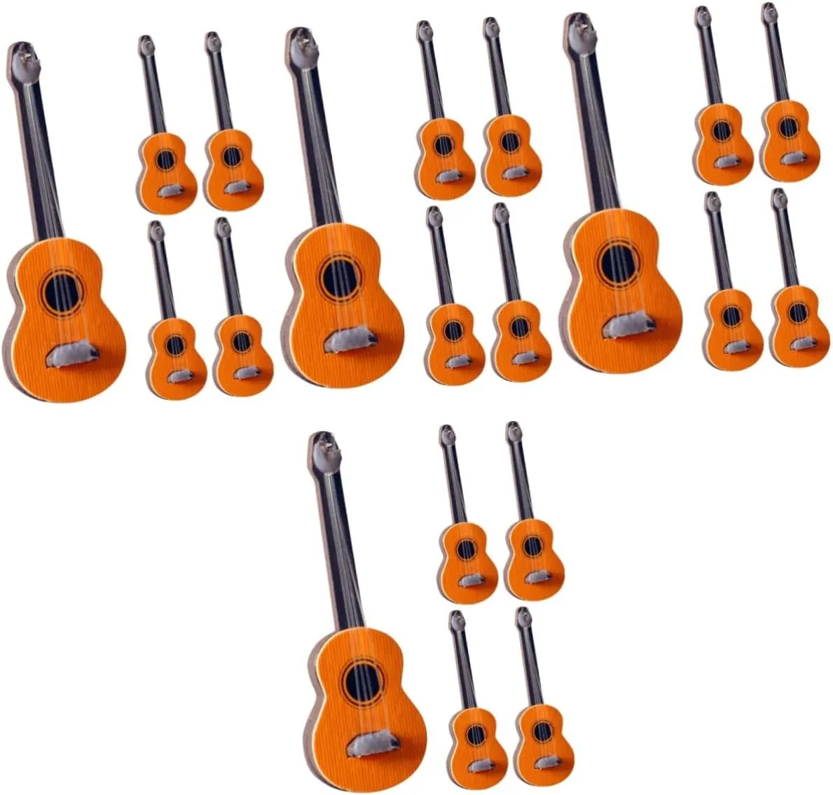 Fashionable Miniature Guitars for Boys and Girls and Collectibles and Stylish Design BESPORTBLE 10pcs Mini Guitar Models Dollhouse Musical Accessories for comprehend unskilled culture Decoration 