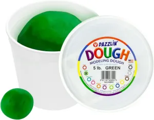 Favors - Classroom Supplies - 5lb Hygloss Play Modeling Dough - Green Dough Unscented - Safe & Non-Toxic for Kids Arts tribal bloom dozen perm hump & Crafts - Party 