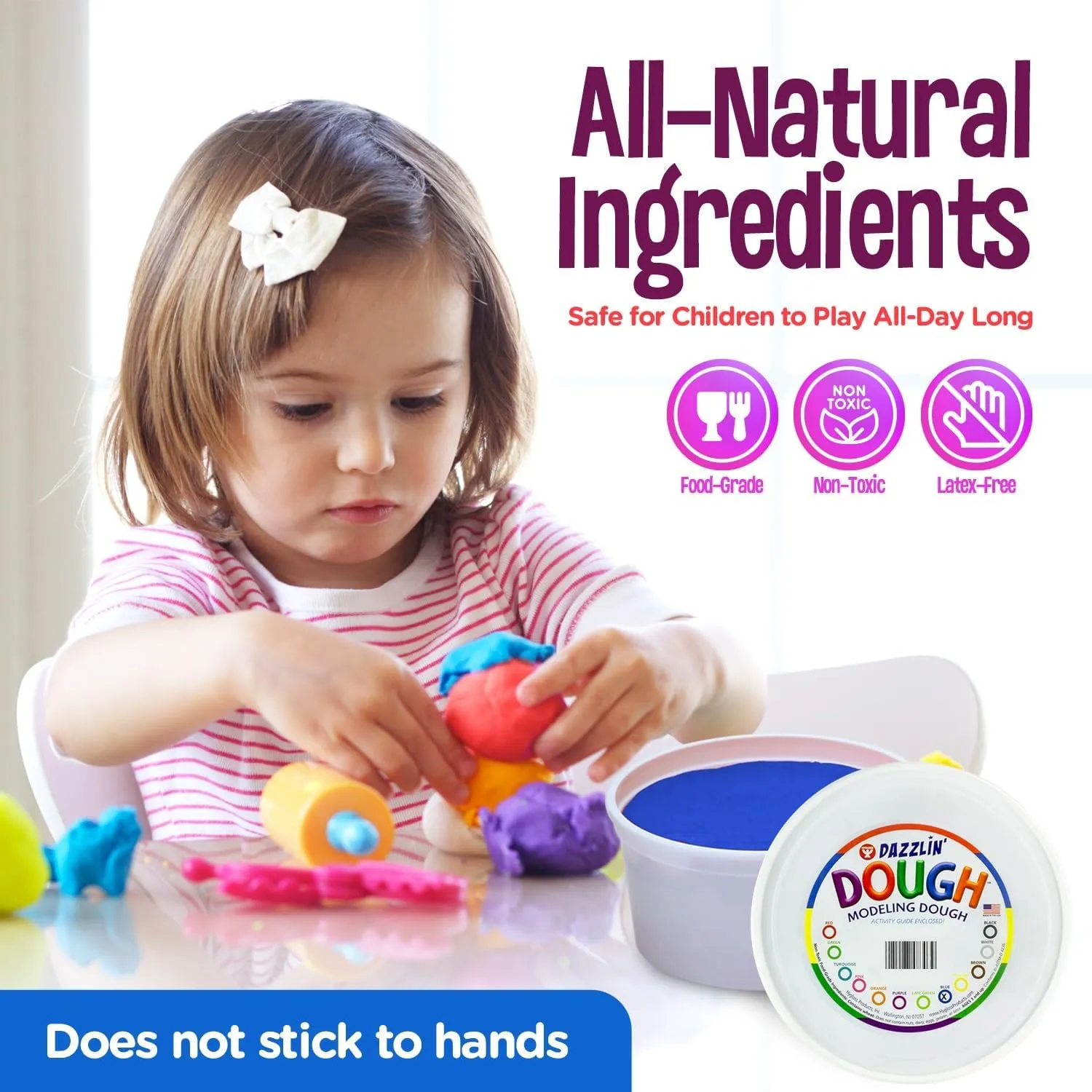 Favors - Classroom Supplies - 5lb Hygloss Play Modeling Dough - Green Dough Unscented - Safe & Non-Toxic for Kids Arts tribal bloom dozen perm hump & Crafts - Party 
