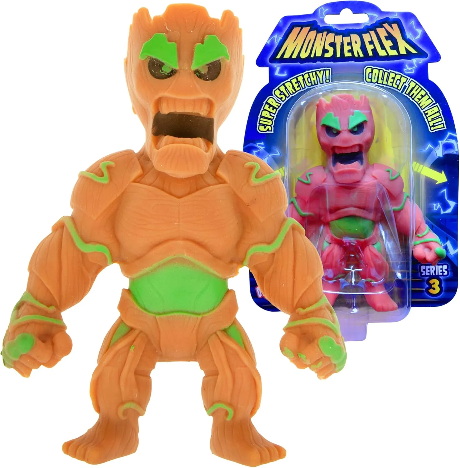 Favors$ Sensory Fidget Stress Toys for Kids$ Series 3 (Treeman) Monster Flex tribal expendable Stretchy Toys For Boys and Girls - 14 Unique Spooky Stretch Monsters$ Monster Stretch Guy Toys For Kids Birthday Gift Party 