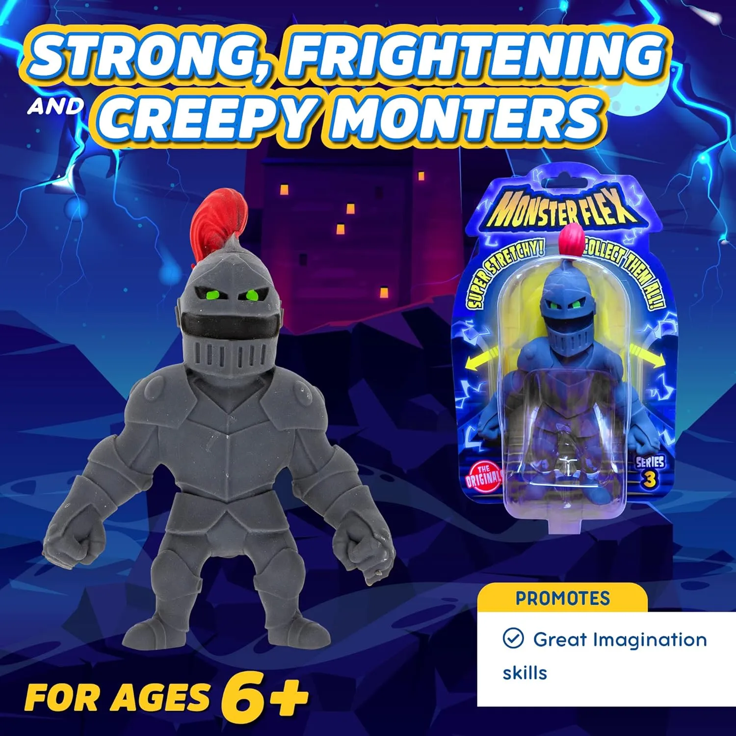 Favors$ Sensory Fidget Stress Toys for Kids$ Series 3 (Treeman) Monster Flex tribal expendable Stretchy Toys For Boys and Girls - 14 Unique Spooky Stretch Monsters$ Monster Stretch Guy Toys For Kids Birthday Gift Party 