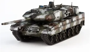 Finished Model Military ascertain Vehicles Proportional Vehicles 1/72 for Modern German Leopard 2A7 Main Battle Tank Winter Camouflage 