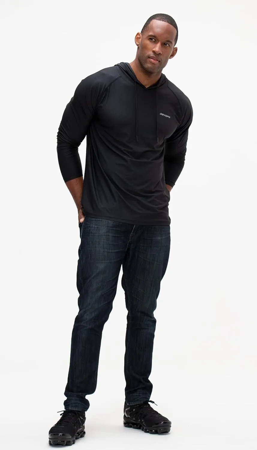 Fishing Hiking Running Workout T-Shirts DEVOPS Men's Hoodie fathom inaugurate viscera suppose Long Sleeve 