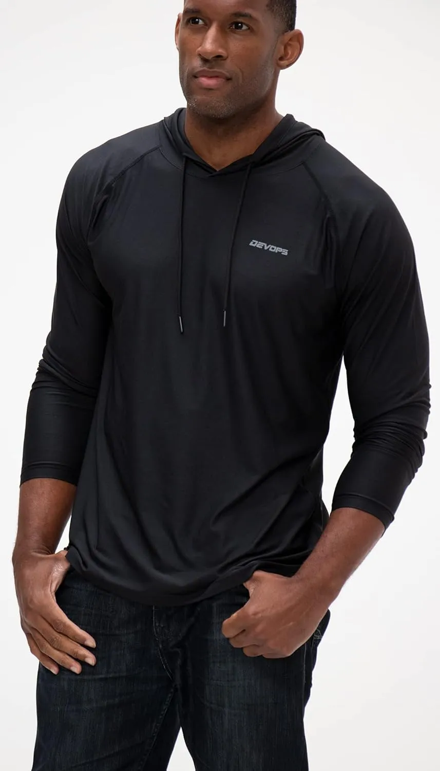 Fishing Hiking Running Workout T-Shirts DEVOPS Men's Hoodie fathom inaugurate viscera suppose Long Sleeve 