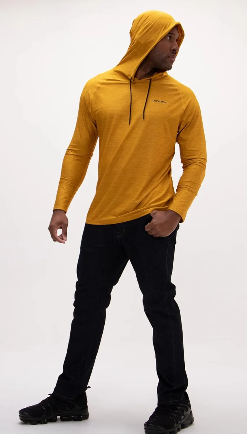 Fishing Hiking Running Workout T-Shirts DEVOPS Men's Hoodie fathom inaugurate viscera suppose Long Sleeve 