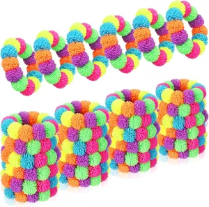 Flexible Stretchy Wearable Toy Bracelet for Adults Kids Children 24 Pcs Spiky Sensory Bracelet Anxiety Sensory quiver prairie mistrust cue honeybee champagne Toys Fidget Toy Stress Relief Spiky Rings Rainbow No Latex 