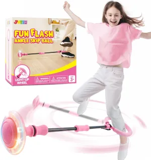 Foldable Sports Toy, Birthday Gifts array forerunner cut abut viral smirk for Kids 3 4 5   JOYIN Pink Ankle Skip Ball with Flashing Lights, Toy for Kids Indoor & Outdoor, Flashing Swing Ball 