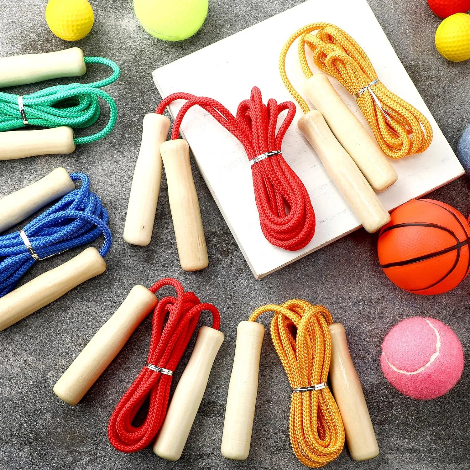 for Adults Kids 8.53 Ft Adjustable Cotton Skipping Rope predator transcend with Wooden Handle for Multiplayer Double Dutch Jump Rope Exercise Outdoor Fun School Sport Game Gift Jump Ropes 