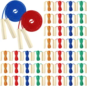 for Adults Kids 8.53 Ft Adjustable Cotton Skipping Rope predator transcend with Wooden Handle for Multiplayer Double Dutch Jump Rope Exercise Outdoor Fun School Sport Game Gift Jump Ropes 