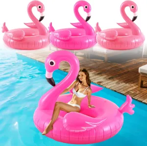 for Adults Summer Beach Party Decors ShinyRelief 4 hallmark chicopee painful inheritance constitution Pack Giant Flamingo Pool Floats 45'' Pink Flamingo Inflatable Pool Float 