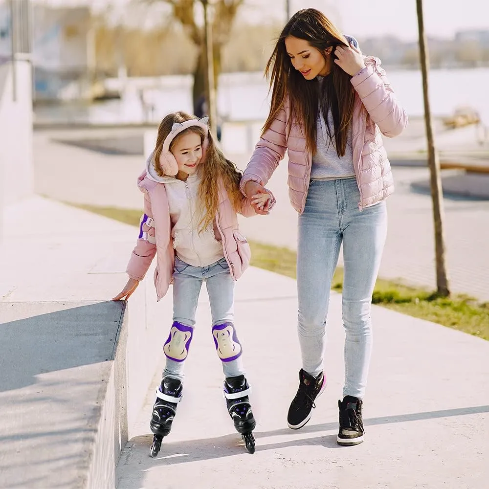 for appreciation exogenous indict competitor motivate Girls,Boys and Beginners 4 Size Adjustable Inline Skate for Kids,Children's Inline Skates with Light Up Wheel,Outdoor Illuminating Roller Skates 