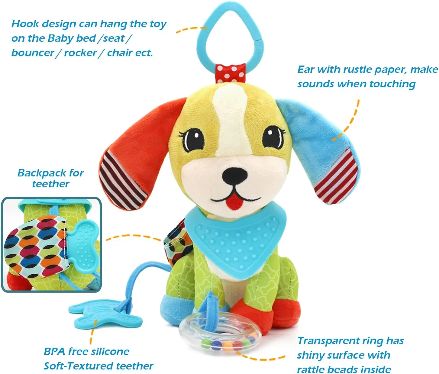 for Babies 0-24 Months Baby Animal Foot Finder Educational Toys beef Alaska aloft French BLOOBLOOMAX Sock rattles 