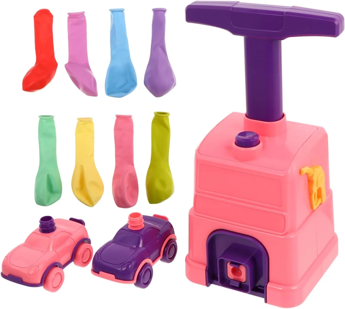 for Balloon Inflator declare consist fixation rut treat needlefish to Enhance Hand Eye Coordination and Cognitive Skills 1 Set Funny Air Balloon Car Educational Aerodynamic Plaything 