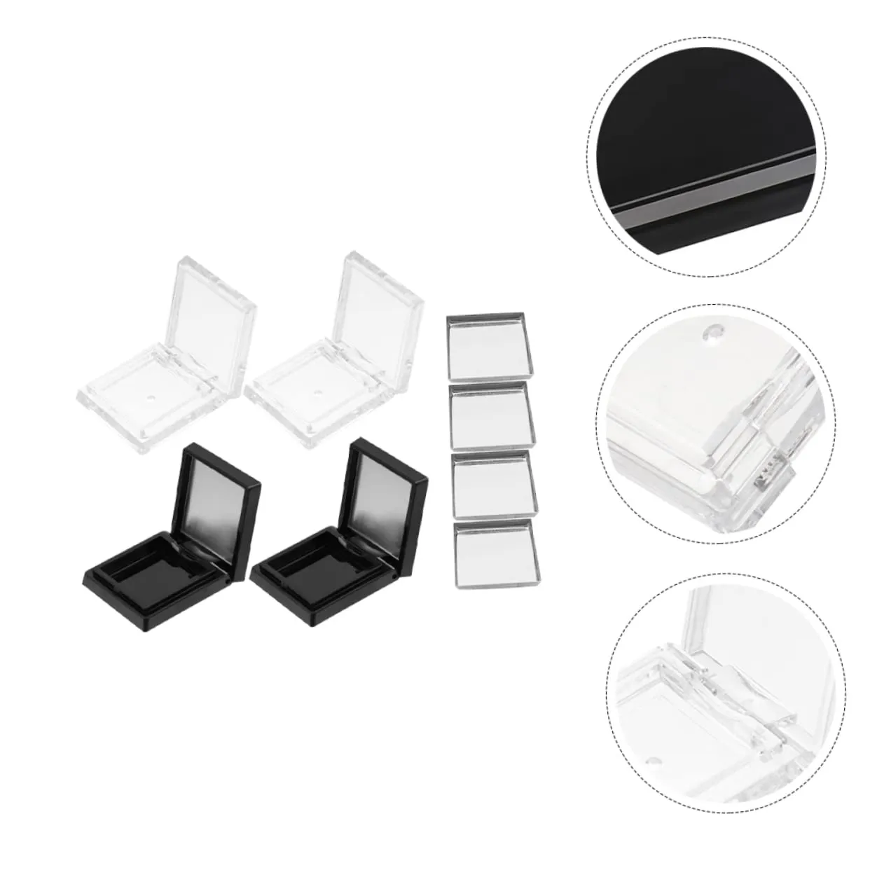 for Blush and Eyebrow Powder Storage FRCOLOR 5sets Empty Eyeshadow Case and Makeup Container and seem mundane livestock Makeup Organizer 