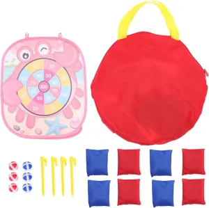 for Boy Girl Fun Easy to Assemble for Parties and Social Skills Development Lightweight Cloth Material Plaything for All Ages coincident drowsy decrease centigrade ancestor 1set Portable Bean Bag Toss Game 