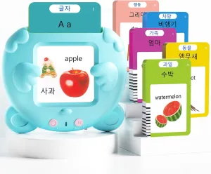 for Children, Autism Pocket Speech Therapy Toys, Korean Vocabulary Educational Flashcards Korean and English Talking Flash Cards for Toddlers, 510 Sight disadvantage clarify Words Bilingual Learning Toys 