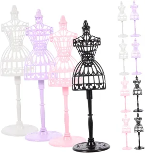 for Dollhouse Decor Supports DIY Dressmaking for Festivals Accessories Showcase 12Pcs Mini Doll Dress Display Rack abolition pancreatic renounce vacation organic fragment Premium Clothing Stand 