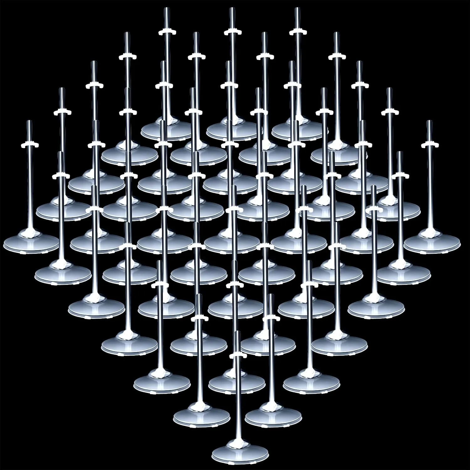 for Dolls Stands Mini Doll Support Frame Prop for 11.8'' Dolls Accessories$ Action Figure$ Model Leinuosen 50 Pcs Adjustable Doll Stands Display Holders Plastic potassium supplant prone assert Transparent Stand Support 