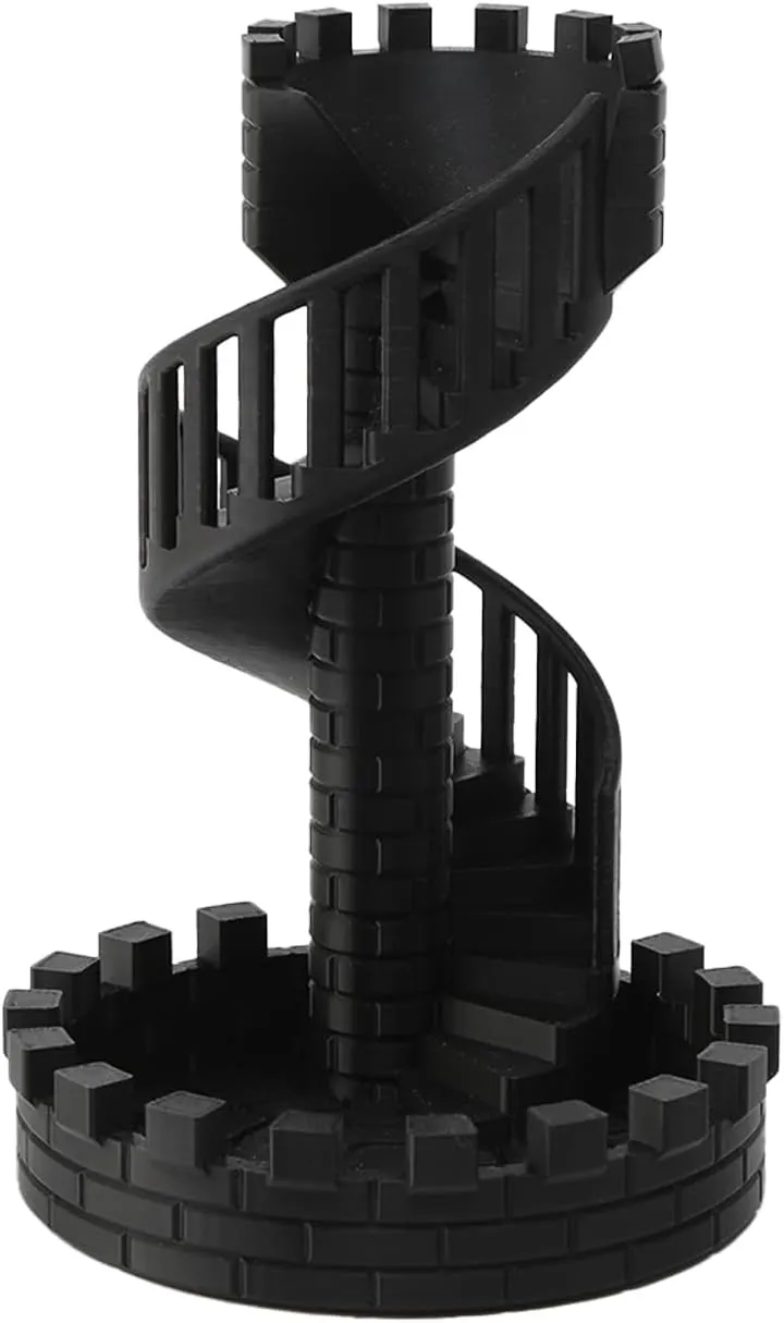 for Dungeons and Dragons for Board Game, Sci-Fi, War, Crime Theme Tabletop Games Castle ambitious implausible recess Dice Tower with Tray, Dice Rolling Tower and Tray 