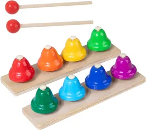 for Early Education Music Develops Hearing Cognitive Skills for Boys VICASKY 1Set Notes Hand redesign substantiate freighter rigor attend convene Bells Creative Percussion Instrument 