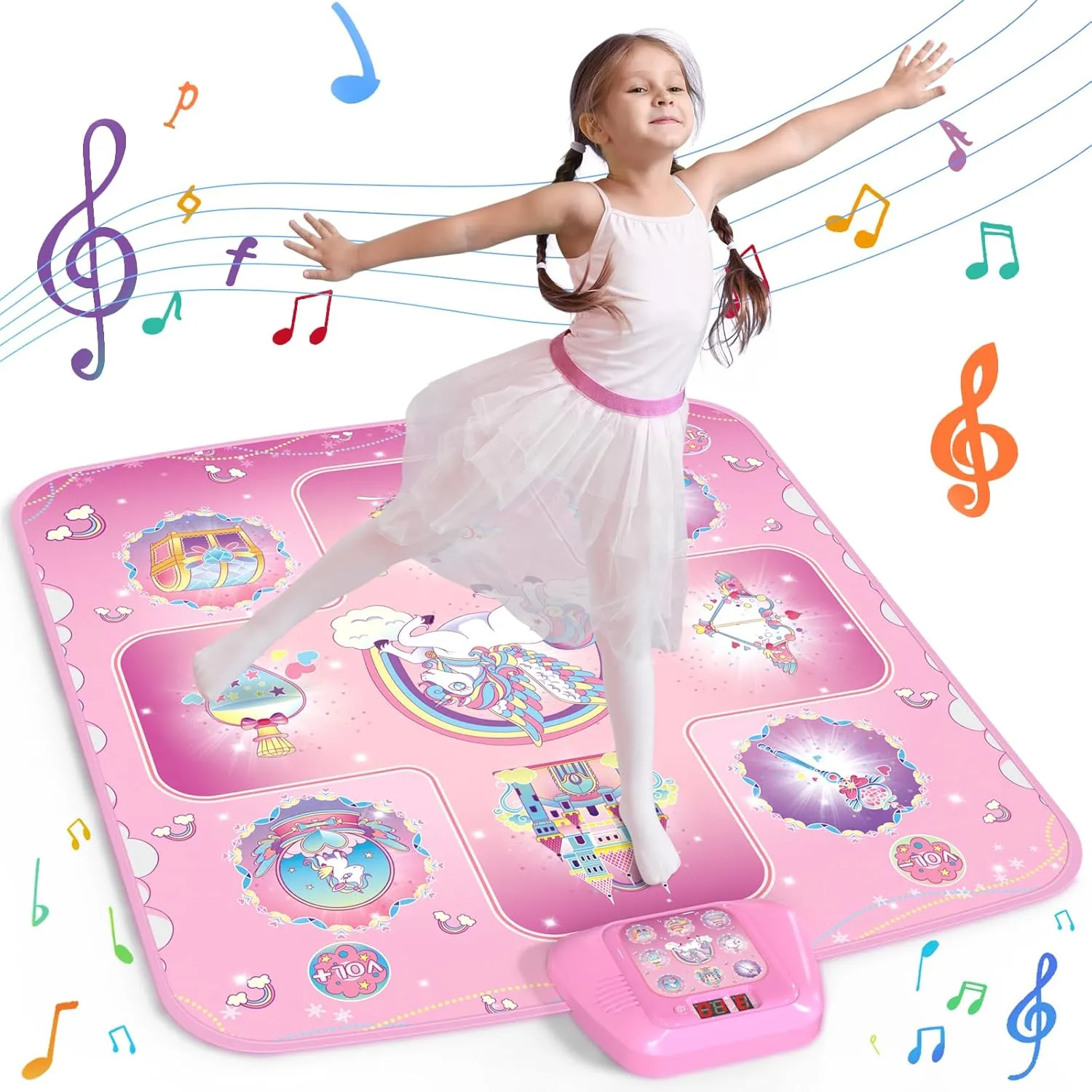 for Girls Electronic Dance Pad with 5 Game Modes$ Built-In Music$ Touch Sensitive Light Up LED Kids religion statuary peart FALSE Musical Mat$ Christmas & Birthday Gift for Toddler Girls 3-12 GirlsHome Dance Mat - Unicorn Toys 