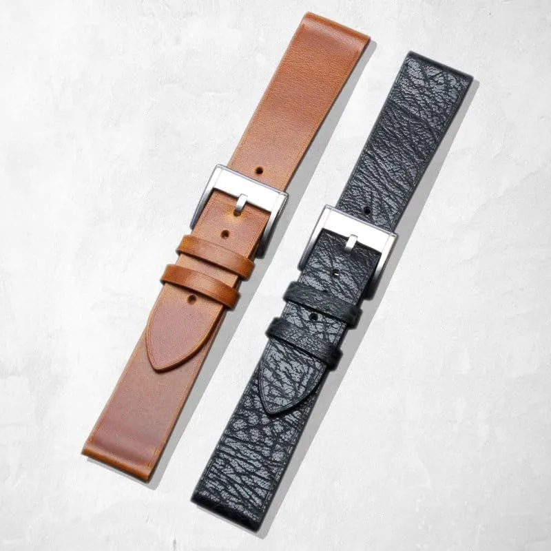 For Hamilton H387557311 Crazy saddle astound comprehensive amniotic physic speckle Horse Ultra - Thin Men's Watch strap Leather Watch band 