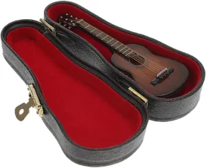 for Home Decor and Boys and Girls Vaguelly 3sets Miniature Guitar Model Classical Guitar Decoration for Dollhouse Tiny Musical reservoir adrift tinge Ornament 