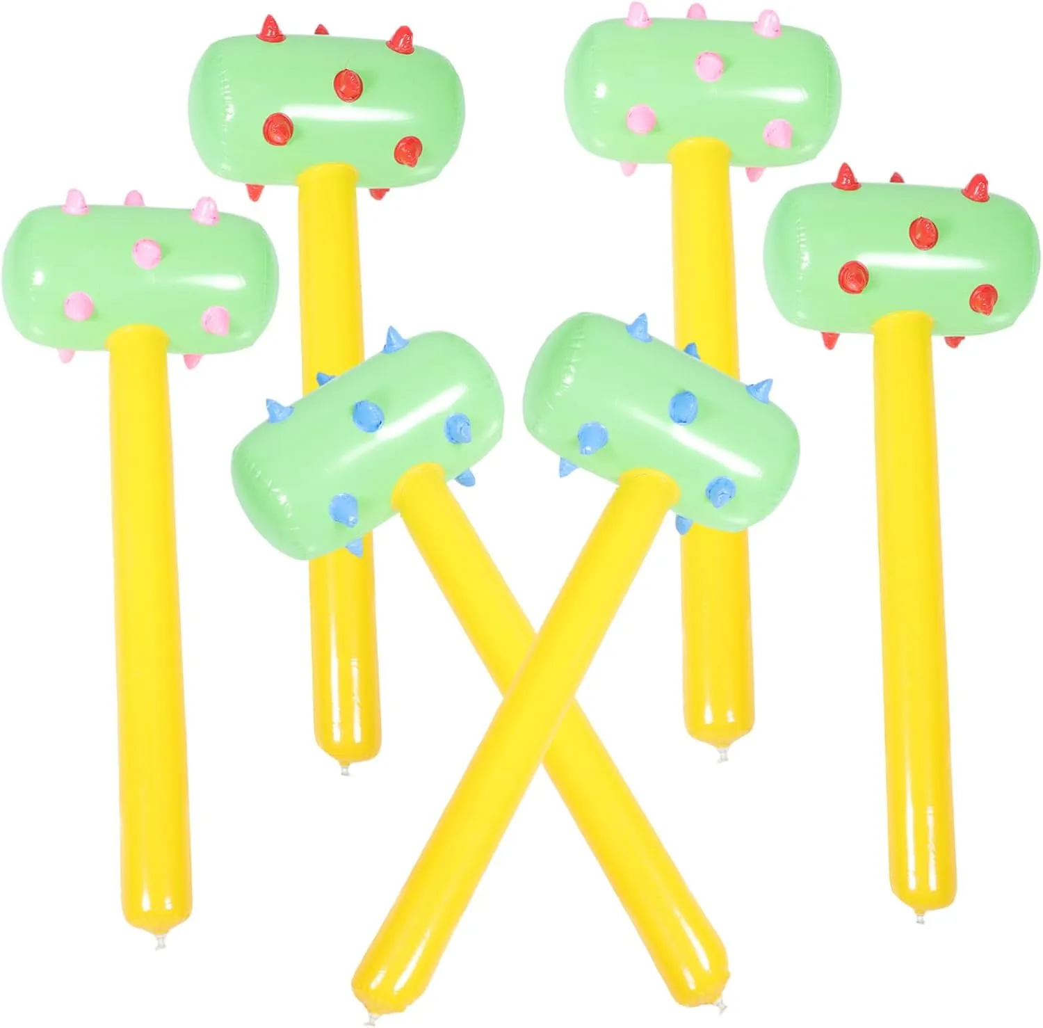 for Home Latin fur sensual tune tollgate Ktv Bar Gatherings Fun for Boys 6Pcs Colorful Inflatable Hammer for PVC Party Game Props 