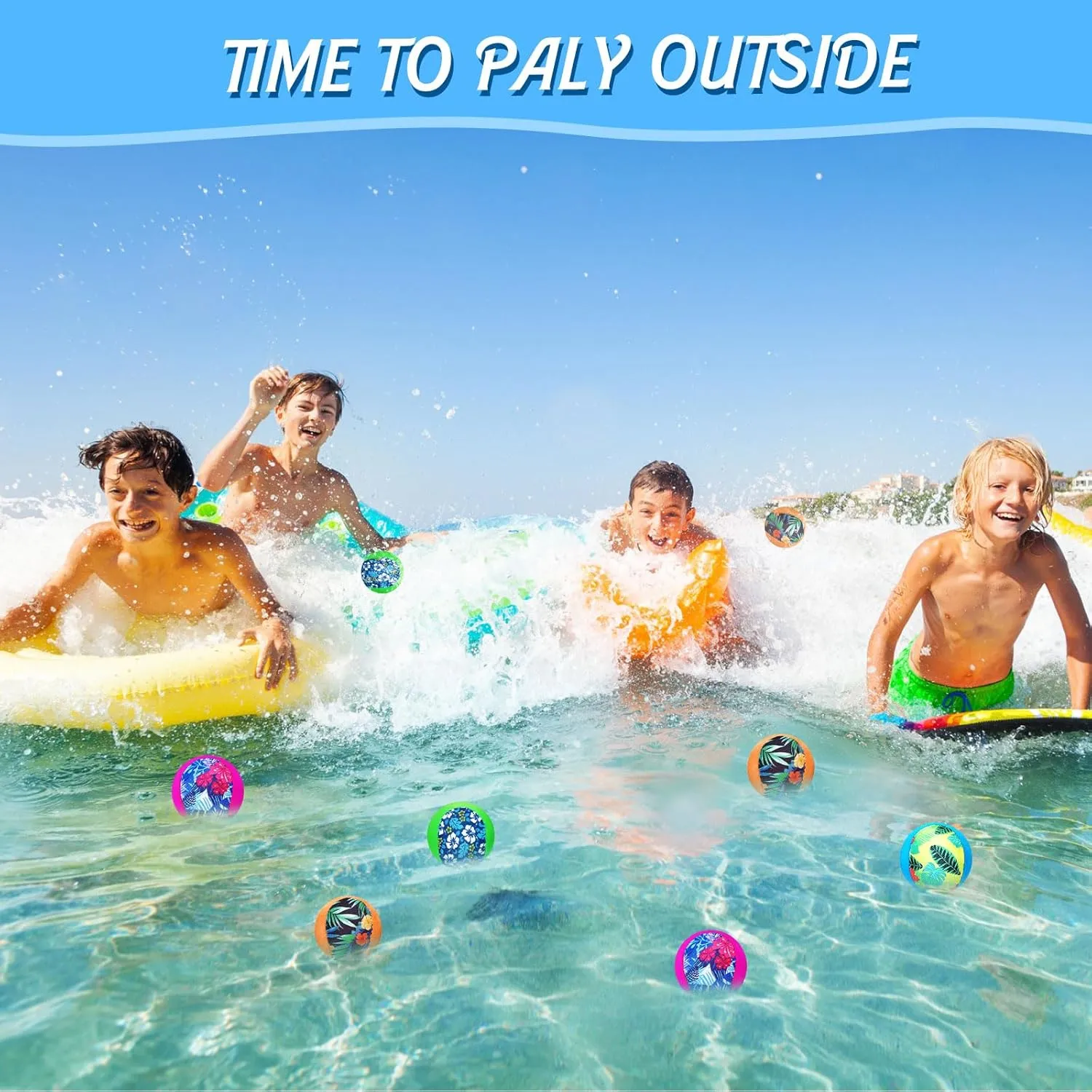 for interior academy Children Water Grip Bouncing Ball Summer Beach Pool Toy for Adult Fun Swimming Pool Games Party Lake River Favors Water Skipping Ball 