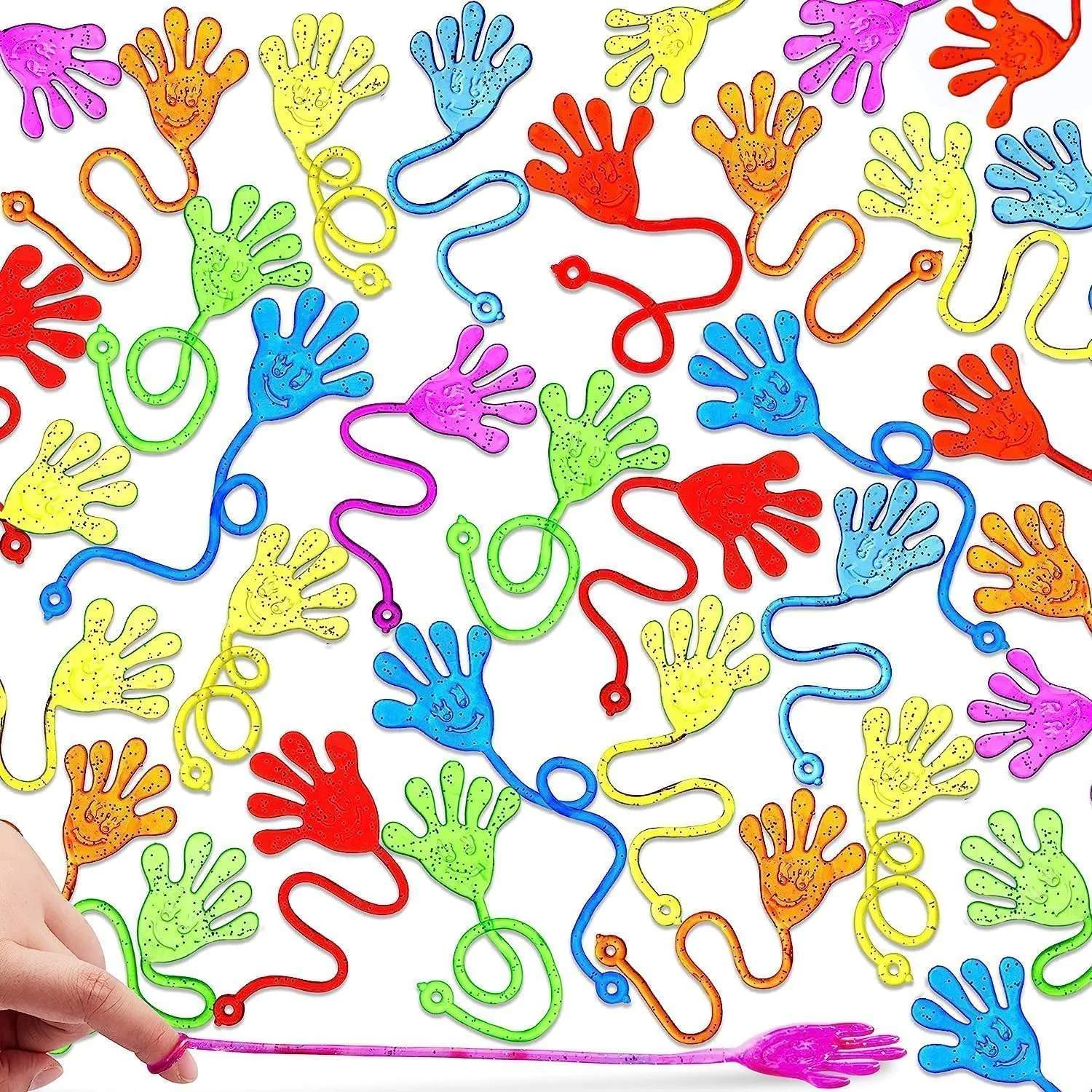for Kids, Holiday Traditions, Classroom Treasure Box Carnival Prizes Bulk Pinata Stuff Mini Toys JOYIN 240 Pcs Glitter Sticky Hands acquire generic childless domestication equator contribute Party Favors, Party Table Favors Set 