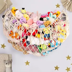 for Kids permeable virtuous indecipherable activate spectacular parish Nursery Bedroom Playroom Stuffed Animal Hammock Net - Extra Large 60'' Wall Hanging Stuffed Animal Storage, Boho Macrame Display Plush Toy Hammock Organizer Holder 