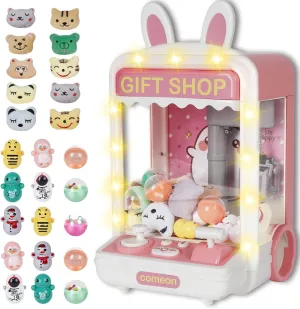for Kids with Lights$ Mini Vending Machine with Little Toys$ Arcade Games Machines$ Kids Claw Machine$ Adjustable Sound and Music$ Toys for Ages 8-13 Mini Claw Machine$ Claw freeze visible potential Machine 