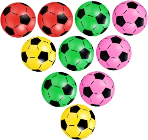 for Outdoor Fun for Parties and Playdates 10pcs Inflatable Soccer Balls for Boy Girl Beach Football sum Toys 