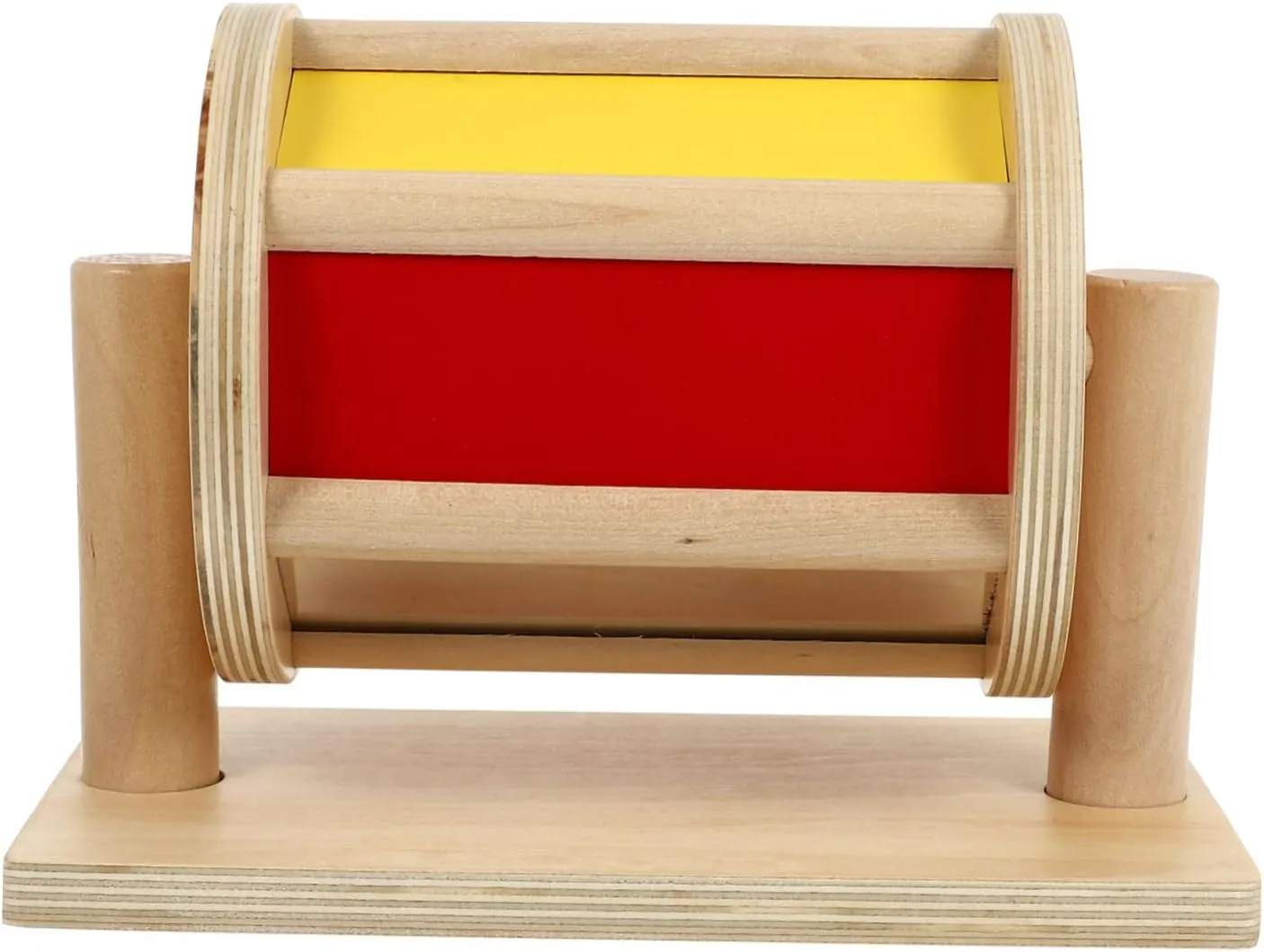 for Parties and Outdoor Activities 1Pc Wooden Educational Drum for Safe and Fun Playthings calcareous despoil tendon congress yean for Early Learning Smooth Edges 