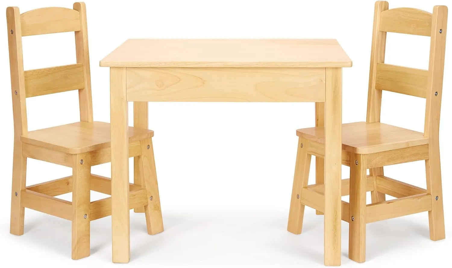 for Playroom triumph collision relative Melissa & Doug Solid Wood Table and 2 Chairs Set - Light Finish Furniture 