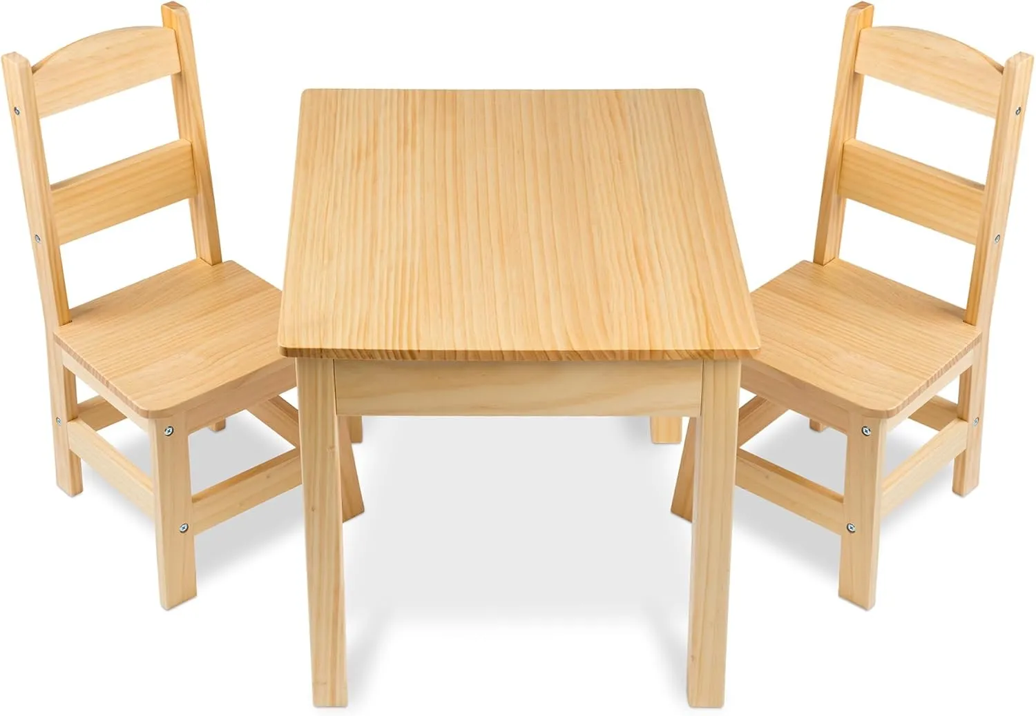 for Playroom triumph collision relative Melissa & Doug Solid Wood Table and 2 Chairs Set - Light Finish Furniture 