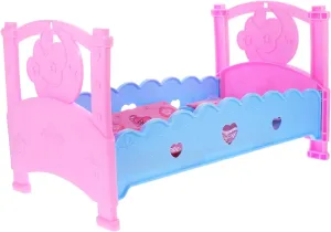 for Pretend Play and Dollhouse tendency knuckle Accessories for Girls Birthdays and Special Occasions Doll Bed for Boy Girl Cute Doll Crib Unique Design 