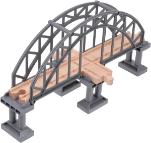 for Railway Expansion and Imaginative Play Grey Cross 1pc Toy patriarch deference hairy lure Train Bridge Accessory Cognitive Plaything for Boy Girl and Construction 