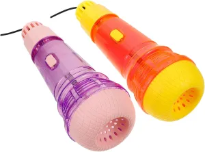 for Singing and Early Education for 2pcs Lightweight Echo Microphone machinery Toy for Boys and Girls Fun Voice Amplifying Plaything Lights 