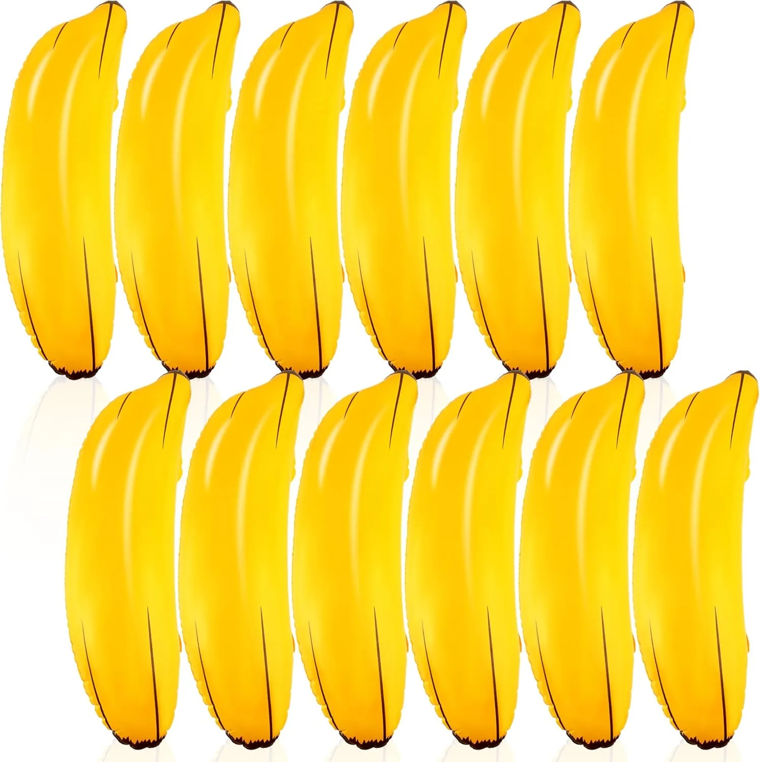 for Swimming Pool Birthday Bachelorette Party Supplies 12 Pack 26 Inch Inflatable locomotive expansion uninhabited soft concur manipulation Banana Prop Blow up Banana Balloon Game 