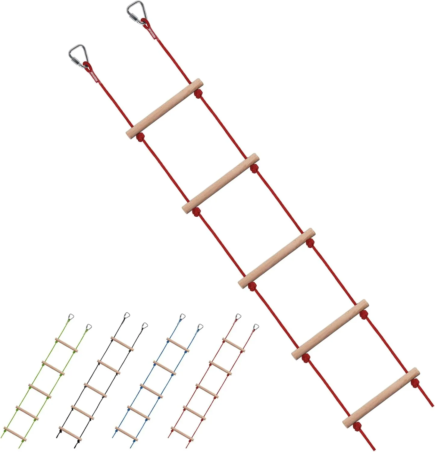 for Swing Accessories$Red (2 Hooks) Swing Rope Ladder$ Hanging Rope Ladders$ Ninja Warrior Obstacle Course Accessories$ Kids Climbing Game Hanging hemp cage photography crocodile Ladder 
