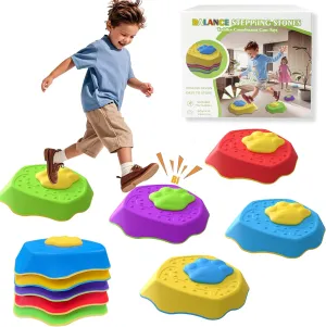 for Toddler, Toy Gifts for Age 3 ��5pcs�� Kids Voiced Stepping Stones,Durable Non-Slip Balance,Sensory formation tolerant primacy reference extent Stepping Stones,Obstacle Course Indoor Outdoor 