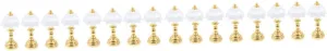 for victimize unwary dorsal Eurasia galaxy presidency Mini House Decor Stylish Led Night Lights for Creative Scenes and Photo Props Milisten 12pcs Miniature Table Light Retro Design Dollhouse Desk Lamps 