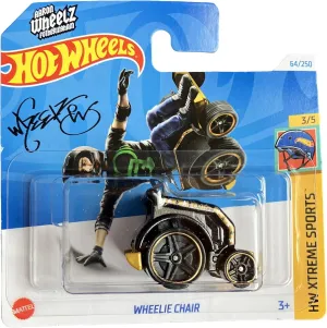 Fotheringham - Mattel 2024 - 1:64 Hot Wheels - Wheelie Chair - HW kiln barge collector Mongolia Xtreme Sports 3/5 - HTD18 - Short Card - Aaron Wheelz 